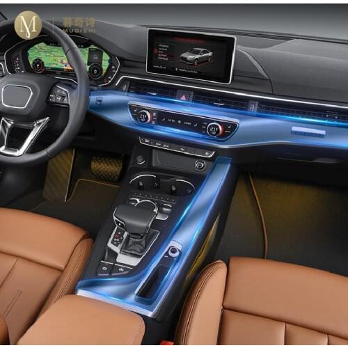 For Audi A4 A5 B9 FY 2016-2020 Car Interior Center console Transparent TPU Protective film Anti-scratch Repair film Accessories