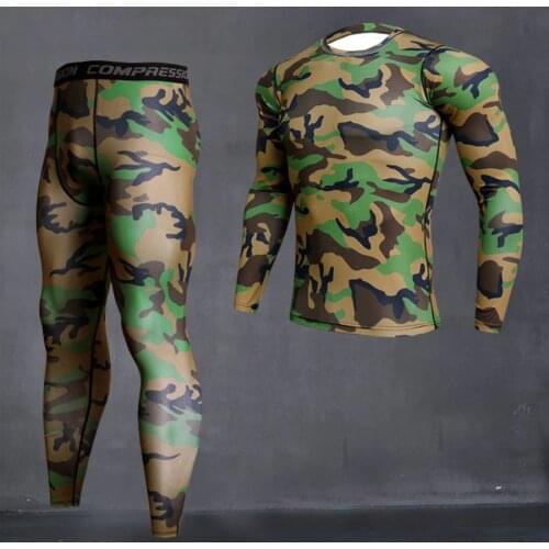 Compression Stretch Long johns Winter Thermal Underwear base layer set Men Workout Clothes Set Rashgard Male Thermal Underwear