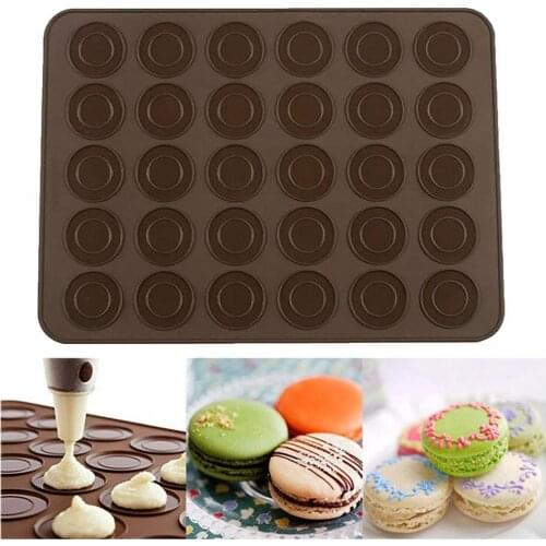 Silicone Baking Mat 30 Round Cavity Macaron Biscuits DIY Mold Kitchen Tools Baking Tools Cake Decorating Tool PastryTools