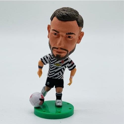 Soccerwe 2.55" Soccer Star Dolls Cartoon Anime 2021 United# 18#Fernandes Figures Away Kit Action Movable Toy Collections Gift