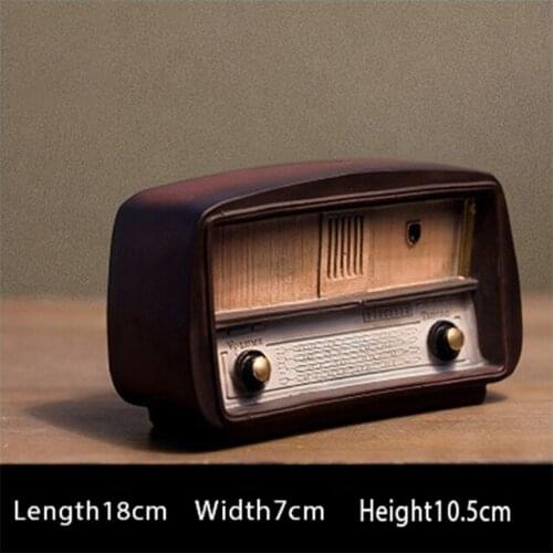 Model Retro Nostalgic Ornaments Vintage Radio Craft Bar Home Decor Accessories