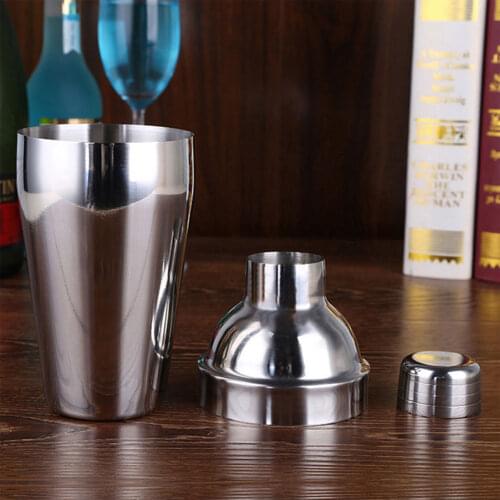 Stainless Steel 550ML Cocktail Shaker Set Simple Making Pots Alcohol Cocktail Bartender Convenience Bar Tool