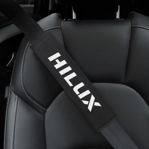 Car Seat belt cover car styling for Toyota Hilux surf vigo revo 2017 2018 Stickers Accessories Car Styling