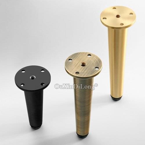 New 4PCS Pure Brass Heavy Adjustable Furniture Leg Feet Metal Cabinet Chair Table Couch Sofa Bathroom Furniture Support Feet