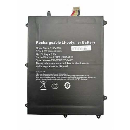 NEW Battery For Teclast F6 PRO 30154200P XDS 3168160 7.6V 5000MAH 38WH