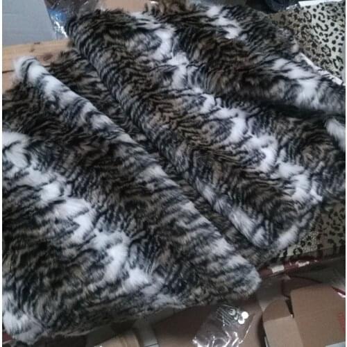 Wholesale quality felt cloth,2cm Tiger print plush faux fur fabric, Carpet material,1yard/lot