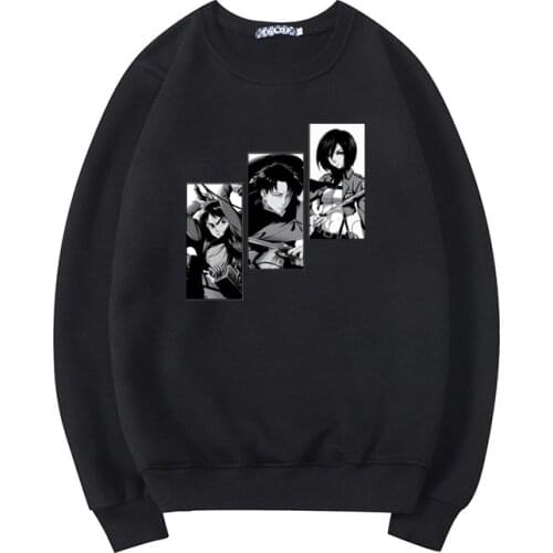 2021 Autumn Anime Womens Hoodie Attack on Titan Unique Long Sleeve Hoodied Hip-hop Sweatshirt Japanese Manga Lady Clothes