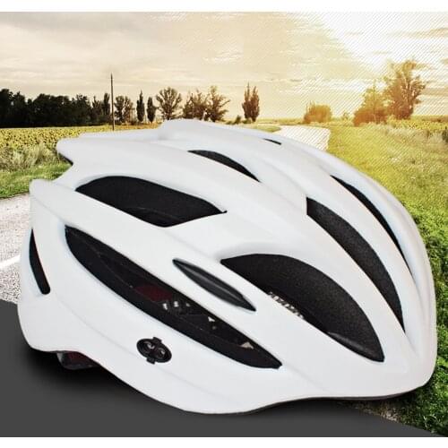 Outdoor adjustable breathable mountain bike sports riding helmet with tail light road helmet riding mountain bike comfort