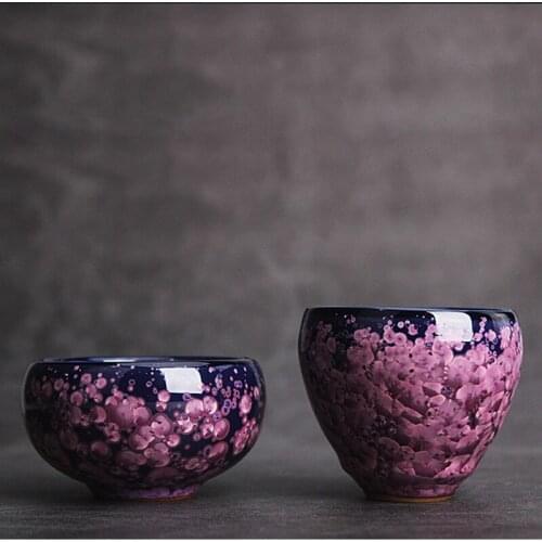 Tzutail Flower Master Cup Jun Kiln Yao Changed Oil Drops Tianmu Tea Cup Large Jianzhan Personalized Master Tea Cup