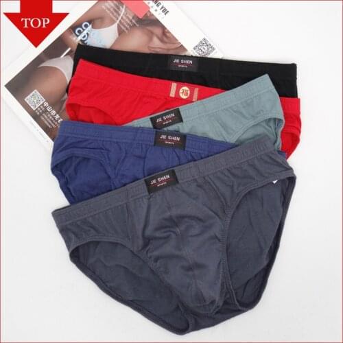 VDOGRIR M-5XL Sexy Mens Briefs Seamless Thongs Cotton Low Waist Underpants Underwear Men Lingerie Comfortable Femme Mens Pants
