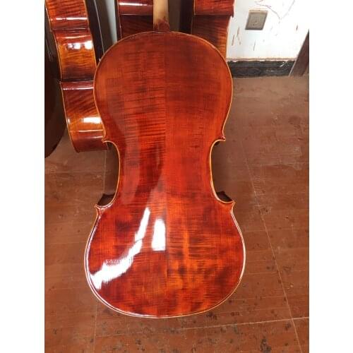 Beginner handmade cello 4/4 red solid wood Natural Flamed adult children violoncello Professional stringed instrument Free shipp