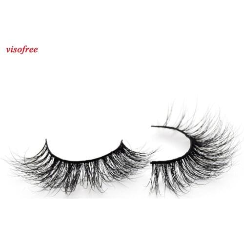 Visofree Eyelashes 3D Mink Lashes Crossing Mink False Eyelashes Hand Made Full Strip Eye Lashes cilios naturais 12