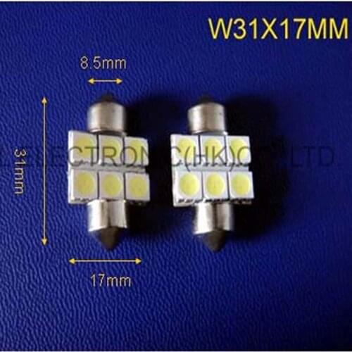 High Quality 31mm Festoon AC/DC12V LED Car Dome Reading Lights Auto Interior Lamps Super Bright Bulbs free shipping 10pcs/lot