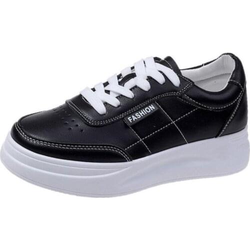 Shoes For Women 2020 Women Chunky Sneakers Autumn Leather White Female Platform Shoes Casual Breathable Ladies Sports Shoes