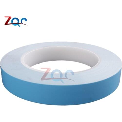 1 Piece Double Side Tape Length 25m Width 10mm Heat Tape Adhesive Tape for PCB CPU LED Strip Light Heatsink