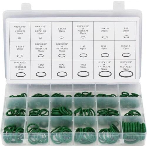270 Pcs 18 Sizes Air Conditioning O Rings Car Auto Repair Tools Rubber Air Conditioning Refrigerant Ring Sets Car tools