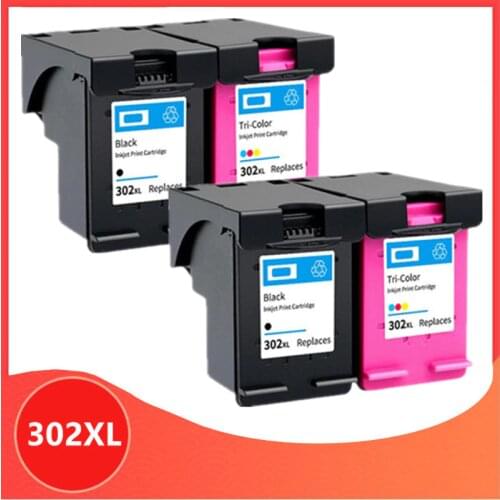 4PK 302XL Remanufactured cartridge for HP 302 for HP302 XL Ink Cartridge for Deskjet 1110 1111 1112 2130 2131 printer