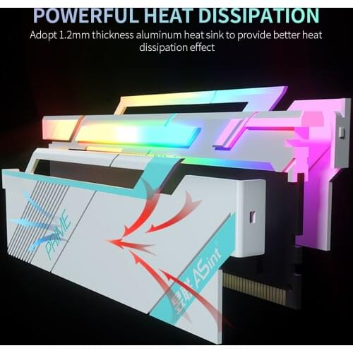 ASint DDR4 16GB 4000MHz RGB Desktop Memory Low Power Consumption Fast Heat Dissipation Support Intel XMP 2.0 Overclocking