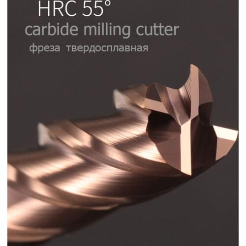 Milling Cutter Alloy Coating Tungsten Steel Tool Maching Hrc55 Endmill Milling Cutter Kit Milling Machine Tools cnc Router Bits