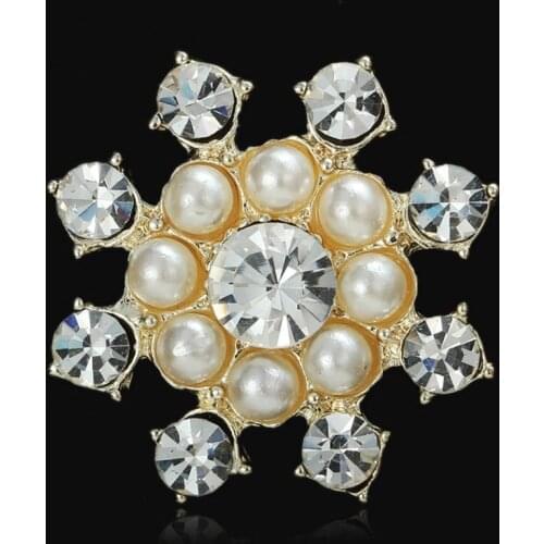 Hot Sale wholesale 20pcs/lot Wedding Diamond Button rhinestone pearls Button Crystal DIY hair garment craft Accessories YF01