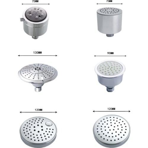 Chrome Rain Shower Faucet Set Hot Cold Bathroom In-Wall Concealed Mounted Shower Mixer Tap Rainfall Spa Shower Head Bath System