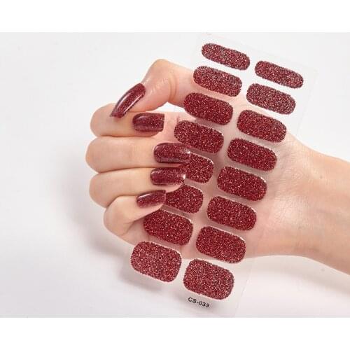 Nail Polish Stickers Designed Manicure Glitter Series Powder Sequins Minimalist Design Nails Sticker Designer Nail Designs