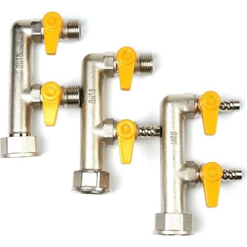 M30 F Shape Natural Gas Valve Hot Water Ball Rotatable Interface Combinations Garden