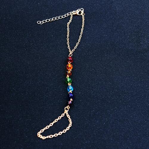Fashion 7 Chakra Beads Chain Bracelet For Women Girls Friendship Jewelry Gold Silver Hand Bracelets Jewellery