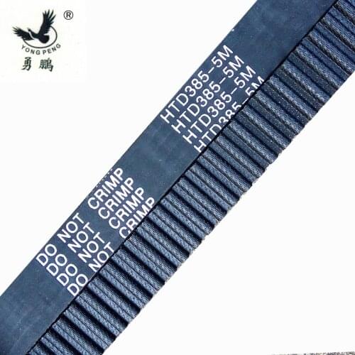 5 piece/pack HTD5M timing belt 385-5M-13 Teeth 77 Length 385mm Width 13mm rubber closed-loop 38 HTD 5M S5M Pulley high quality