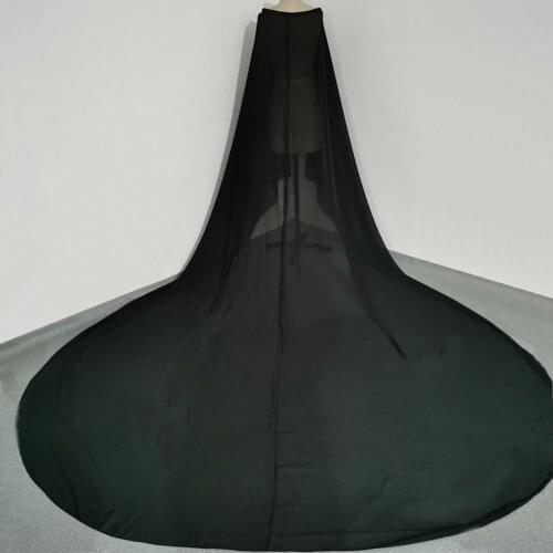 Chiffon Prom Wrap Floor-Length Bridal Party Shawl Wedding jacket Long Train Wedding Capes