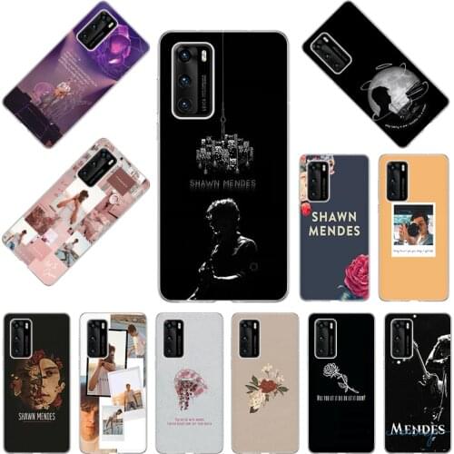 Shawn Mendes Pink Rose SOFT TPU Phone Case for Huawei Y9S Y7P Y6S Y8P P40 P30 P20 Lite Y6P Nova5t Y8S P-SMart Z Mate20 Pro cover