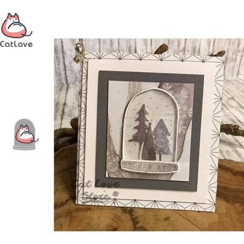 Glass Cover Metal Cutting Dies Scrapbooking Stencil Die Cuts Card Making DIY Decorative Craft Embossing New Dies For 2020