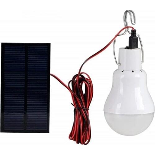 Outdoor/Indoor Solar Powered led Lighting System Light Lamp 1 Bulb solar panel Low-power camp night travel 150Lumen 0.8w 5V