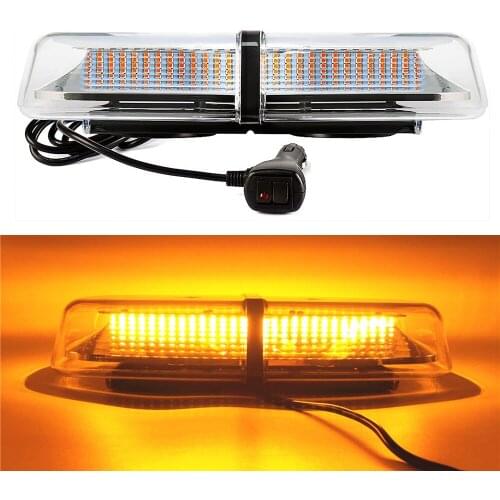LED Law Enforcement Vehicle Emergency Hazard Warning Light 72 LED Waterproof Amber Car Strobe Lights Safety Flashing Mini Beacon