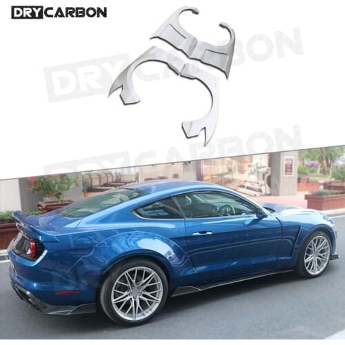 Carbon Fiber /Fiber Glass Unpainted Material Front Bumper Fender For Ford Mustang 2018-2020 Car Body Kits
