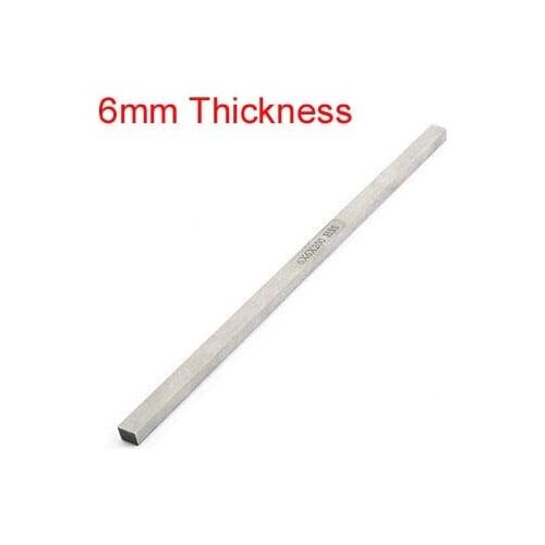 1pc Turning Parting Milling Mini Lathe HSS Tool Bit Gray 6mm Thickness x 6/8/10/12/14/16/18/20/25/30/35/40/45/50mm x200mm Length