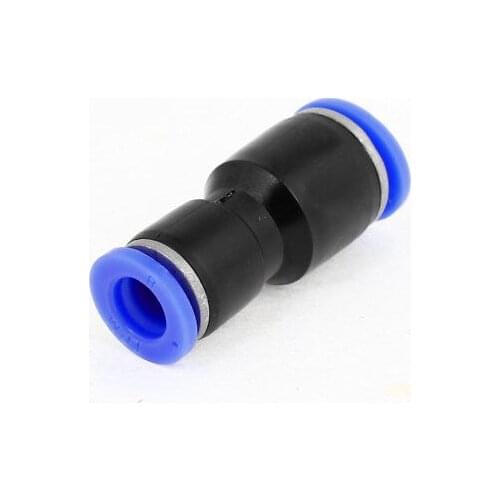 10mm to 8mm One Touch Push In Quick Fittings Straight Connector Blue Black