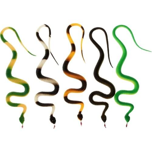 5pcs Simulation Snake Tricky Scary Gag Prank Joke Toy Children Birthday Gift