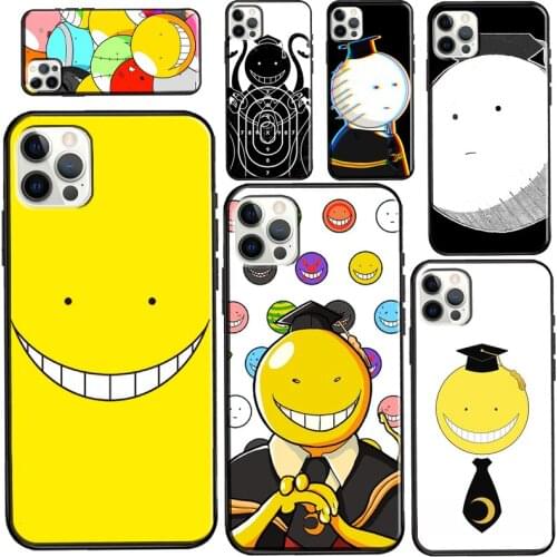 Koro Sensei Assassination Classroom Case For iPhone 11 Pro Max XS X XR 8 7 Plus SE 2020 Funda For iPhone 12 Pro Max mini Case