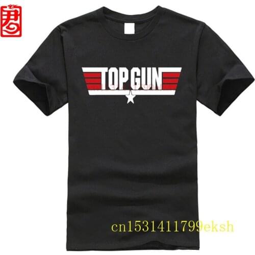 Men T-shirt Lowest Price 100 % Cotton Top Gun Maverick Movie 80s Jet Pilot Mens Front Back Tee Shirt Tom Cruise 767