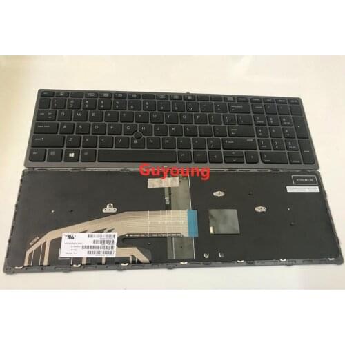 Laptop Backlight keyboard for HP ZBOOK 15 G3 17 G3 Black US English backlit Keyboard