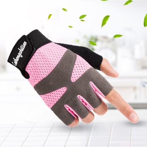Summer Woman Cycling gloves bicycle sports mountain bike cross country silicone non-slip wear-resistant breathable half finger