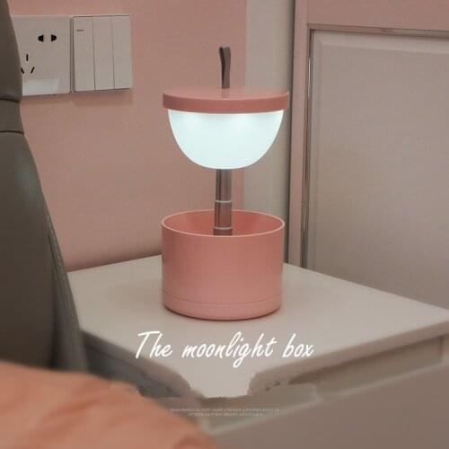 Moonlight gift box lifting LED desk lamp stepless dimming USB night light bedside simple atmosphere lamp Drop shipping