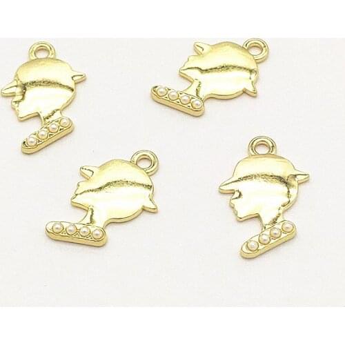 New Arrival! 21x15mm 100pcs Imitation pearls Charm for Handmade Necklace Earring DIY Parts,Jewelry Findings & Components