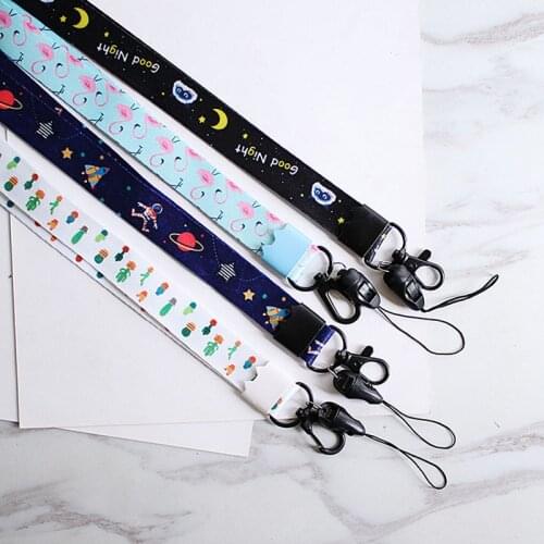 Lanyard Neck Strap Mobile Phone Straps Lanyard For Keys Crystal Grid Phone Case Breast Plate Rope Buckle Ring Rotary Hang Rope