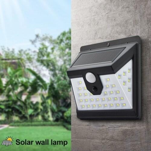 2020New LED Solar Light Outdoors Solar Lamp PIR Motion Sensor Wall Light For Garden Decoration Waterproof Solar Powered Sunlight