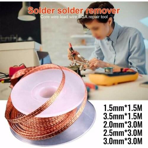 1.5/3meter Pure Copper BGA Tin Suction Welding Suction Line For Electrical Appliances CP-1515/2015/2515/3015/3515