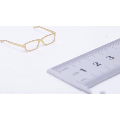 1/6 Fashion Glasses Metal Material Foldable Bending without lens Golden/Sliver for 12"Action Figure Scence Accessory