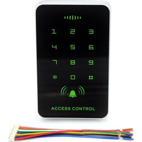 1000 users Backlight Touch Screen 125khz RFID Card Reader Keypad Access Control Reader Door Lock Opener Keyboard System