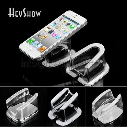 20PCS Transparent Acrylic Tablet iPad Security Display Stand Clear Secure Anti-Theft Holder For All Brand Phones Retail Shop